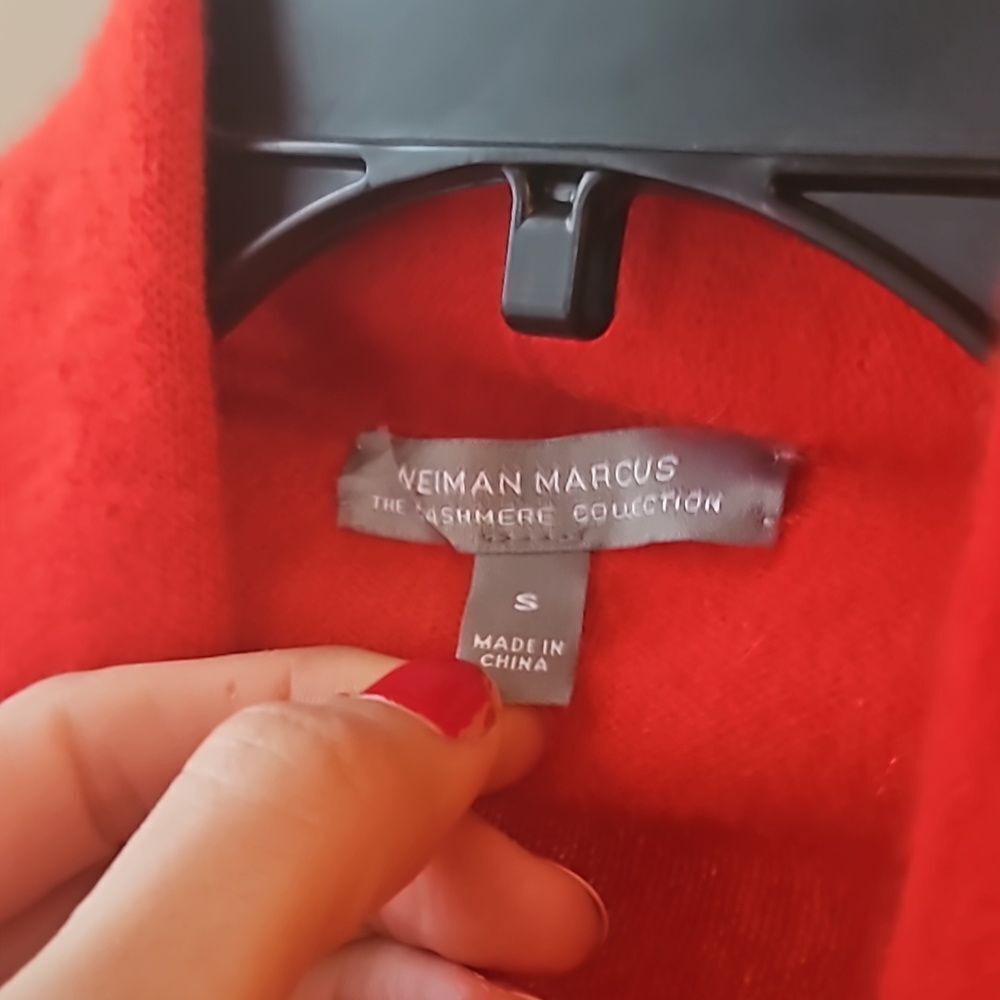 Neiman Marcus 100% Cashmere Open Cardigan small open front - Picture 5 of 15